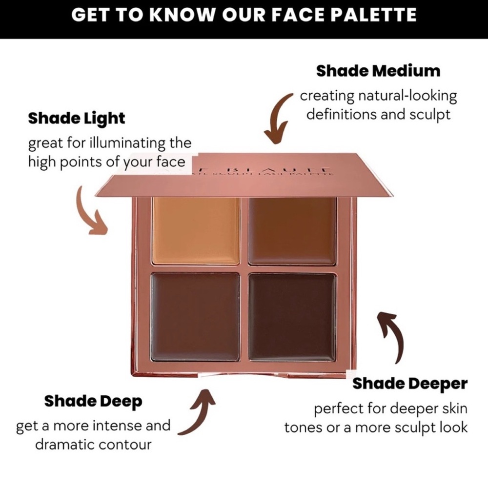 Ace Beaute Gold Bronzer & Contour Palette - Picture 2 of 5